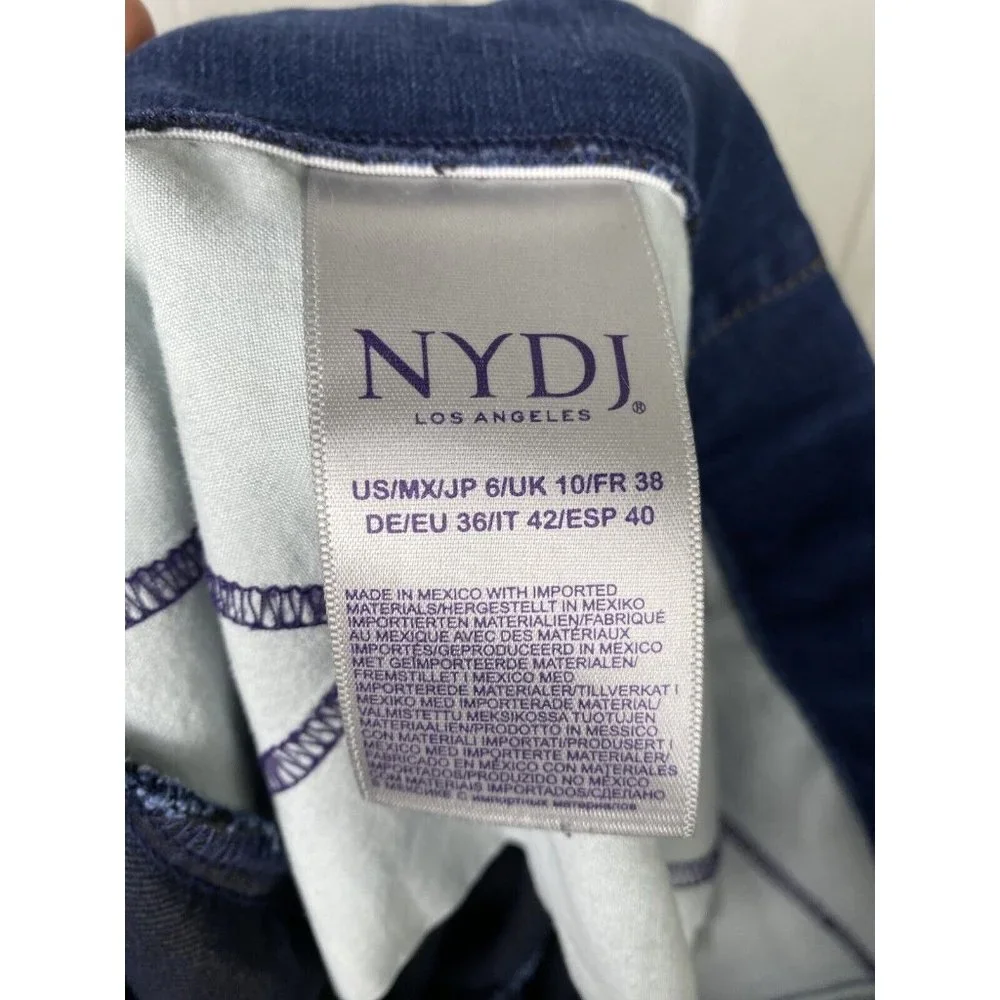 NYDJ Women’s Alina Pull On‎ Ankle Denim Jeans Medium Wash 6